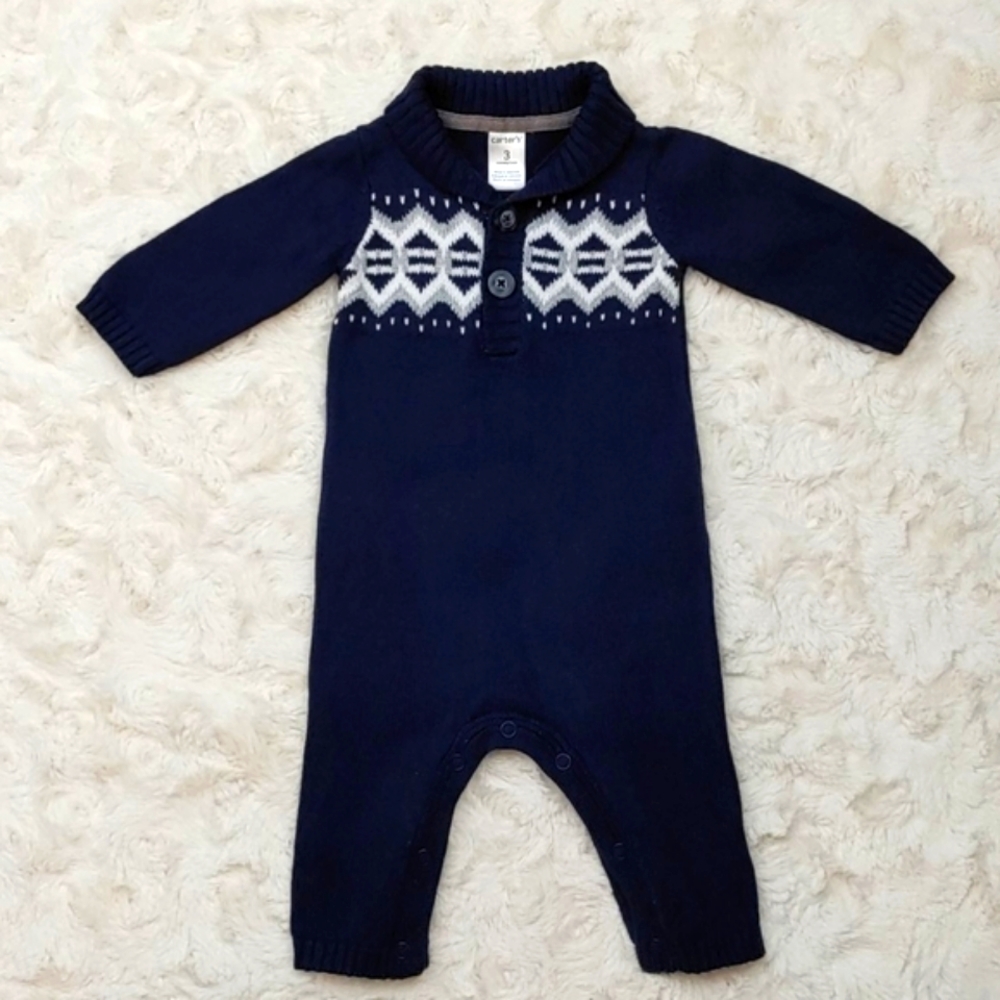 Carter's Knit Overall Size 3 Months.